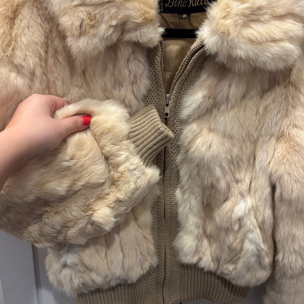 Dino Ricco Rabbit Fur Jacket M - Picture 4 of 9